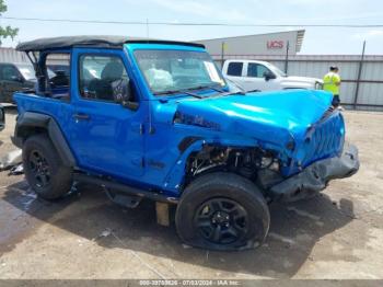  Salvage Jeep Wrangler