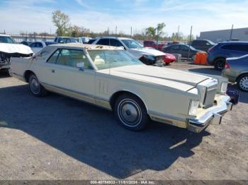  Salvage Lincoln Continental