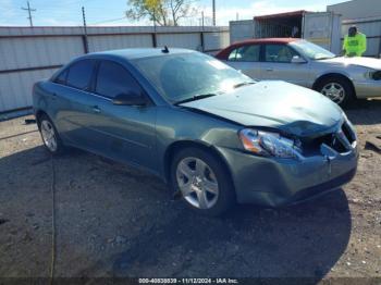  Salvage Pontiac G6