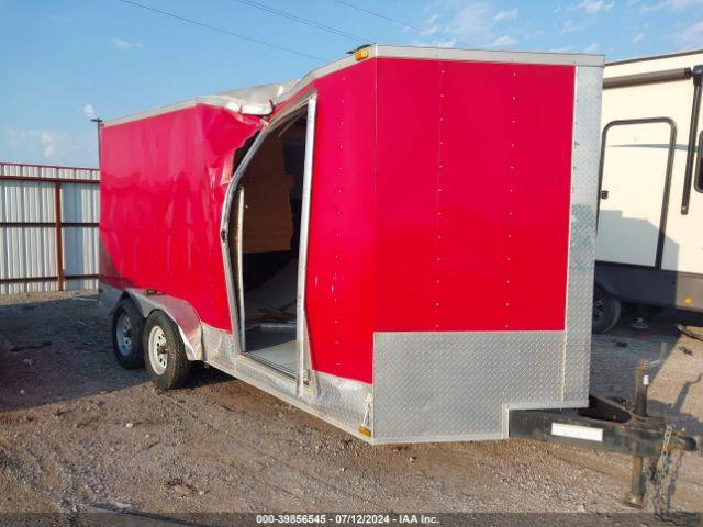  Salvage Lark United Manufact 7x16 Enclosed Traile