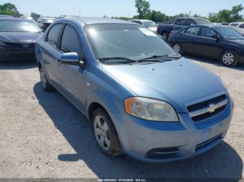  Salvage Chevrolet Aveo