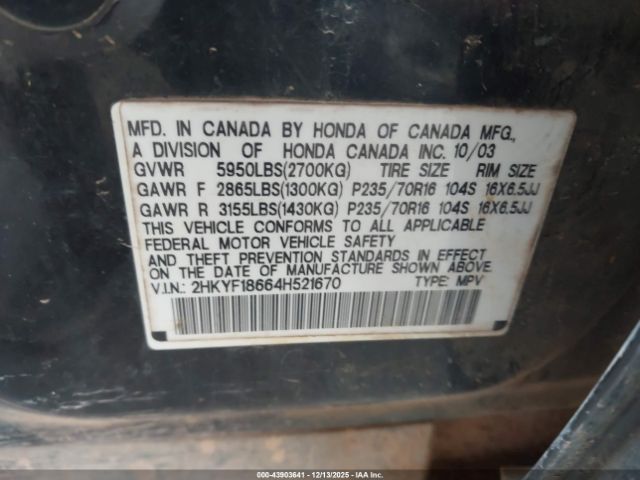 Honda Pilot Ex-l Image 7