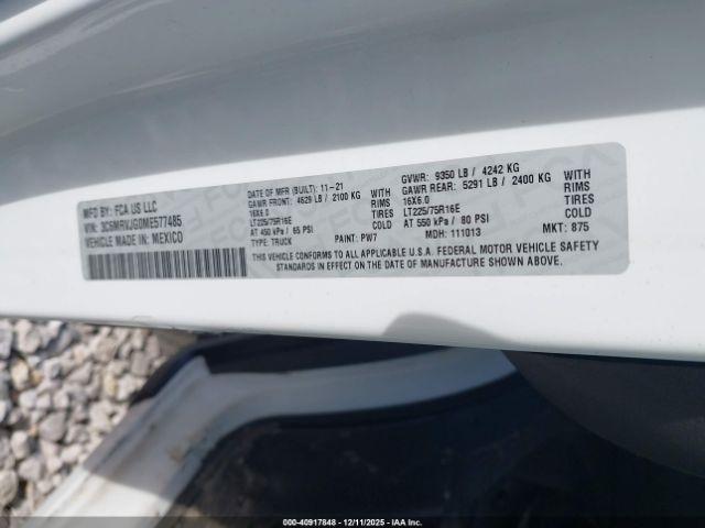 Ram Promaster Cargo Van High Roof 159 Wb Ext Image 4