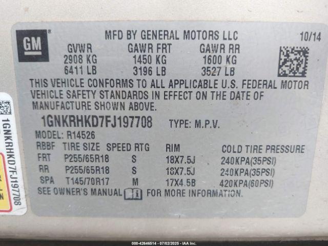 Chevrolet Traverse 2lt Image 9