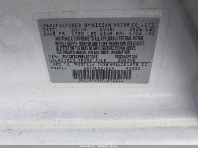 Nissan Versa 1.6 Sl Image 2