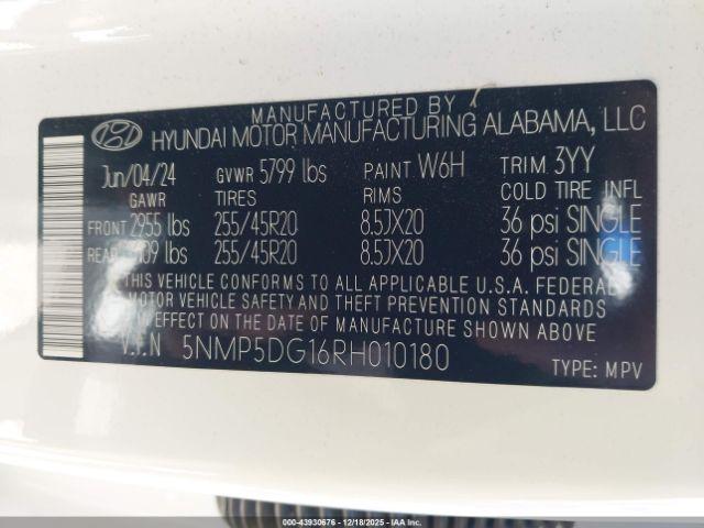 Hyundai SANTA FE Calligraphy Image 12