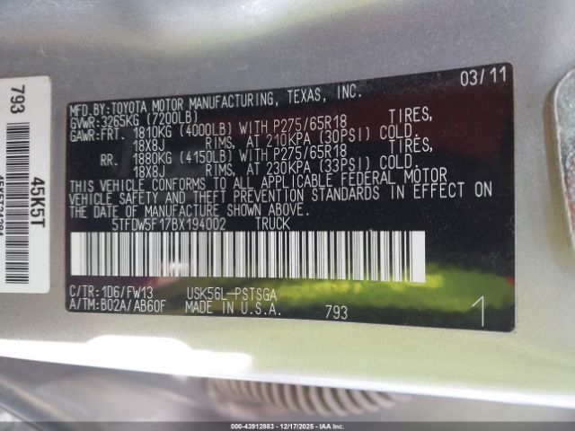 Toyota Tundra Grade 5.7l V8 Image 14