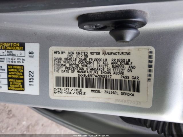 Toyota Corolla Le Image 2