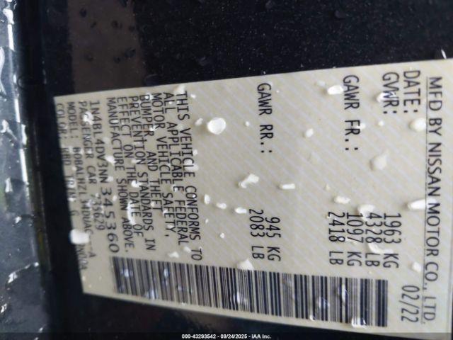 Nissan Altima Sv Fwd Image 8