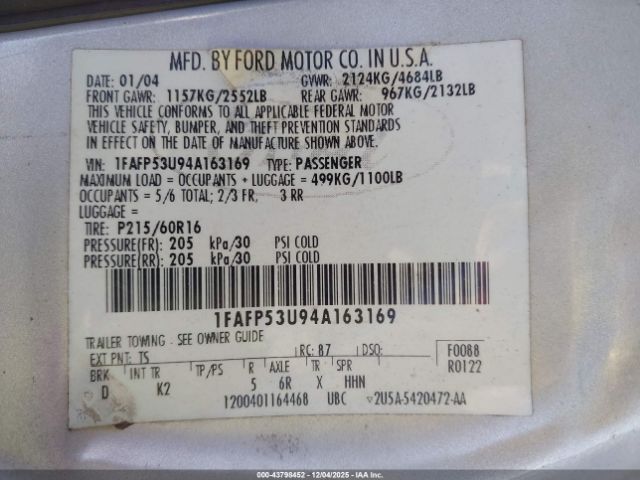 Ford Taurus Se Image 3