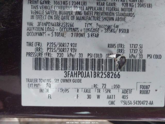 Ford Fusion Sel Image 2