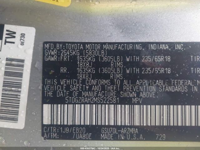 Toyota Highlander Xle Image 4