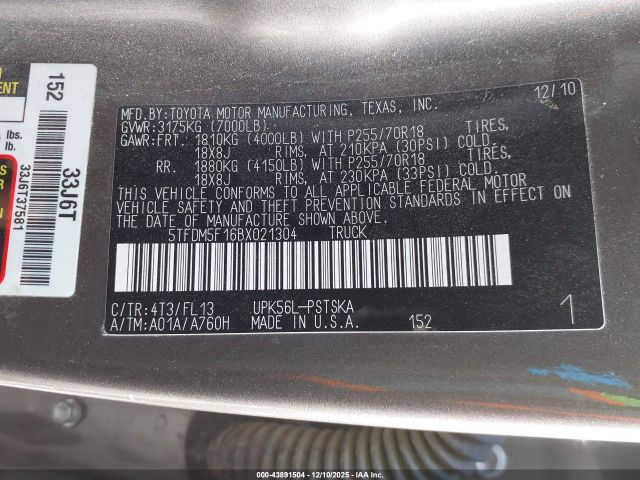 Toyota Tundra Grade 4.6l V8 Image 5